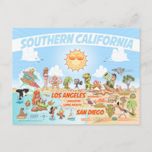 Briefkaart Zuid-Californië Beach Paradise