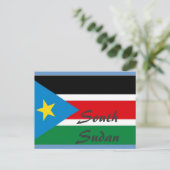 Briefkaart Zuid-Sudan (Staand voorkant)
