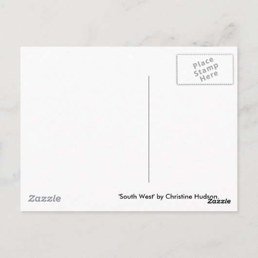 briefkaart "Zuidwest" (Achterkant)