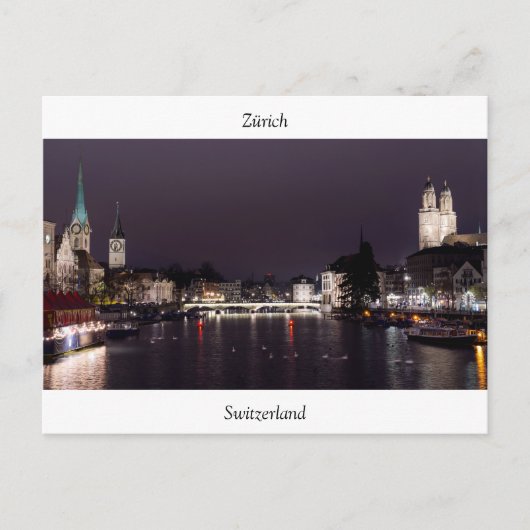 Briefkaart Zürich (Voorkant)