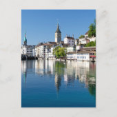 Briefkaart Zurich River Scene (Voorkant)