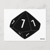Briefkaart zwart D10-schijftabelnummer (Achterkant)
