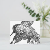 Briefkaart, zwart en wit art geweldig voor kleuren briefkaart (Staand voorkant)