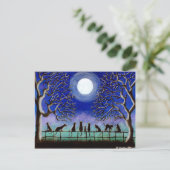 Briefkaart, zwart, katten, landschap, dagelijks, H Briefkaart (Staand voorkant)