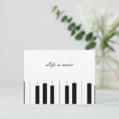 Briefkaart zwart-wit (Staand voorkant)