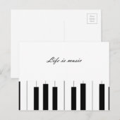 Briefkaart zwart-wit (Voorkant / Achterkant)