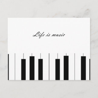 Briefkaart zwart-wit