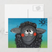 briefkaart "zwarte schapen" (Voorkant / Achterkant)