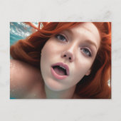 Briefkaart zwemvrouw (Voorkant)