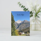 Briefkaart Zwitserse Alpen (Staand voorkant)