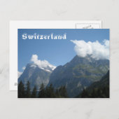 Briefkaart Zwitserse Alpen (Voorkant / Achterkant)
