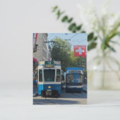 Briefkaart Zwitserse trams (Staand voorkant)