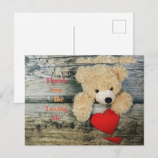 Briefkaarten begroeten voor minnaar (Voorkant / Achterkant)