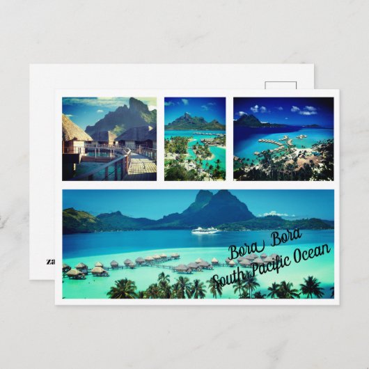 Briefkaarten - Bora Bora South Pacific Ocean (Voorkant / Achterkant)