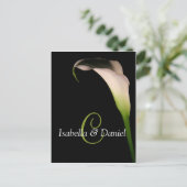 Briefkaarten Calla Lily C Monogrammen (Staand voorkant)