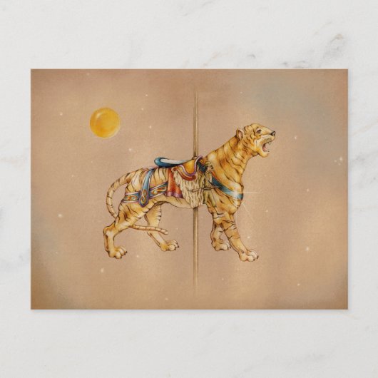 Briefkaarten - Carrouseltijger (Voorkant)