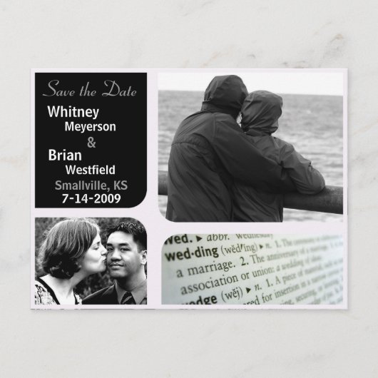 Briefkaarten Datum opslaan (Voorkant)