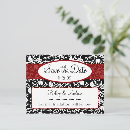 Briefkaarten Datum opslaan (Staand voorkant)