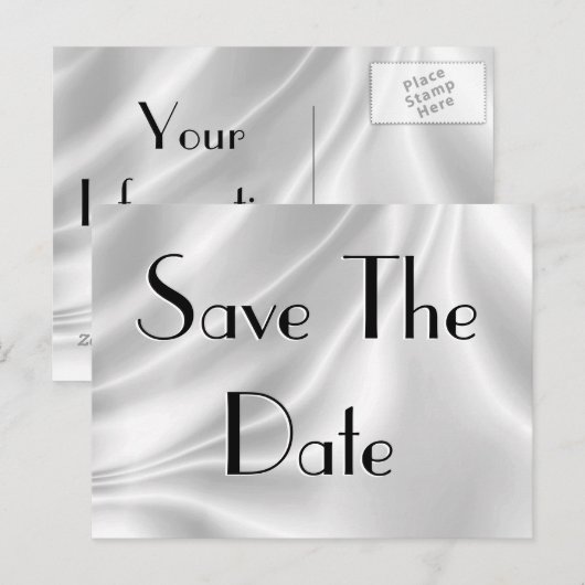 Briefkaarten Datum opslaan (Voorkant / Achterkant)