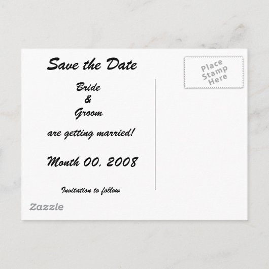 Briefkaarten Datum opslaan (Achterkant)