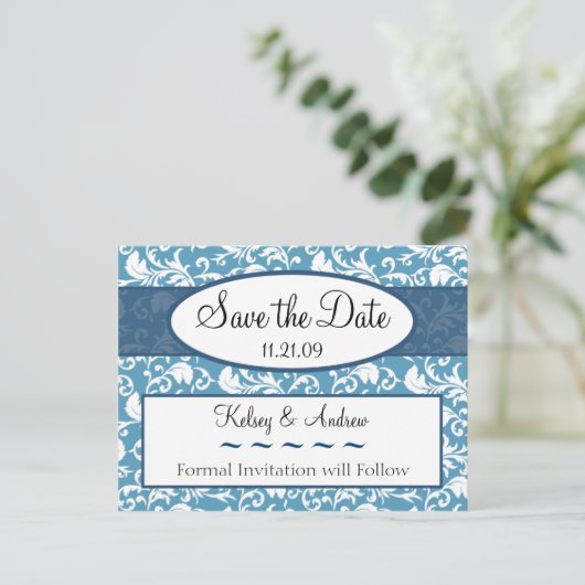 Briefkaarten Datum opslaan (Staand voorkant)