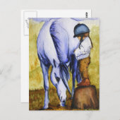 Briefkaarten die klaar zijn voor gebruik (Unicorn) (Voorkant / Achterkant)