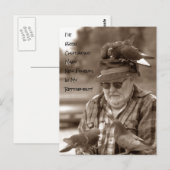 Briefkaarten duivenvogels PensioenHumor grappig (Voorkant / Achterkant)