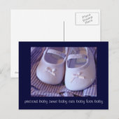 Briefkaarten Edeloze Sweet Cute Baby Shoes (Voorkant / Achterkant)