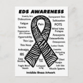 BRIEFKAARTEN...EDS - Symptomen Briefkaart (Voorkant)