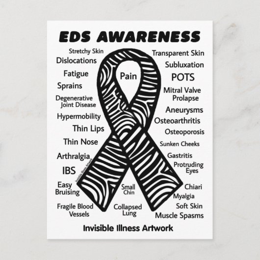 BRIEFKAARTEN...EDS - Symptomen Briefkaart (Voorkant)