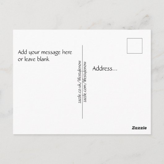 Briefkaarten - Explosie van kleur in de lente (Achterkant)