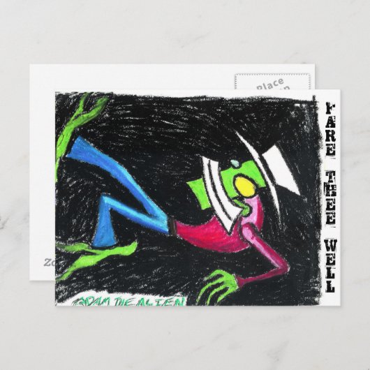 briefkaarten "Fare the Well" (Voorkant / Achterkant)