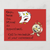 Briefkaarten gemiste afspraak contactpersoon klant (Voorkant)