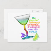 BRIEFKAARTEN - GLASHALF VOLLEDIG (Voorkant / Achterkant)