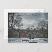 Briefkaarten Graceland Cemetery - Chicago, Novembe (Voorkant / Achterkant)