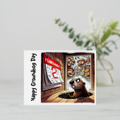 Briefkaarten Groundhog Day Memories 2024 (Staand Voorkant)