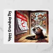 Briefkaarten Groundhog Day Memories 2024 (Voorkant)