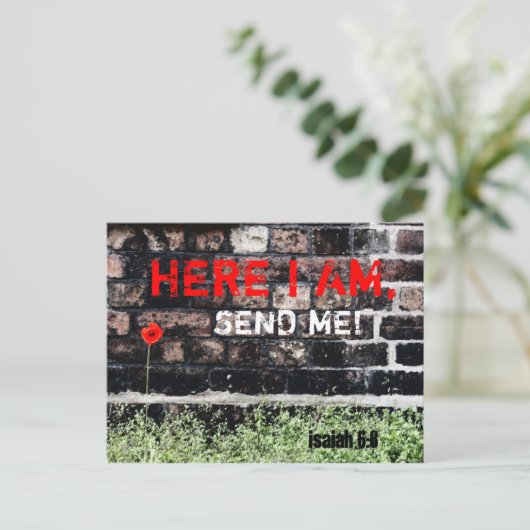 Briefkaarten; Hier stuur ik me Briefkaart (Staand voorkant)
