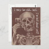 Briefkaarten Humor Ik ben misschien oud, maar ik b (Voorkant / Achterkant)