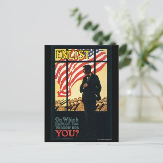 Briefkaarten in de oorlog, Enlist Poster (Staand voorkant)