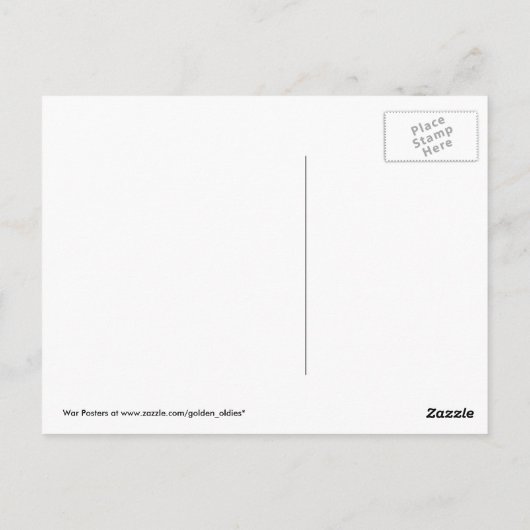 Briefkaarten in de oorlog,  Enlist Poster (Achterkant)