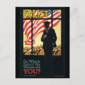  Briefkaarten in de oorlog,  Enlist Poster (Voorkant)