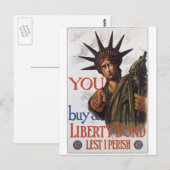Briefkaarten in de oorlog, Liberty Bonds poster (Voorkant / Achterkant)