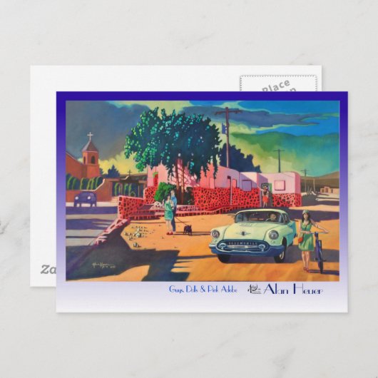 BRIEFKAARTEN jongens, poppen en roze Adobe van Ala (Voorkant / Achterkant)