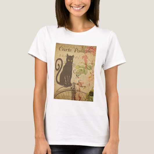  Briefkaarten kat T-shirt (Voorkant)