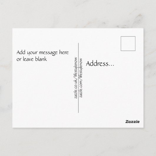 Briefkaarten - Keuken en kolibrie (Achterkant)