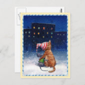 Briefkaarten_Kijkend naar de stadslerlichten Briefkaart (Voorkant / Achterkant)