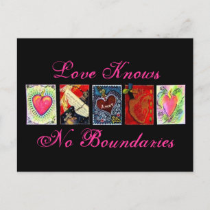 briefkaarten "Love Knoins No Boundaries"