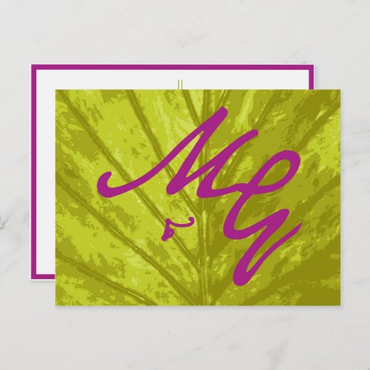 Briefkaarten M&G Guestbook (Voorkant / Achterkant)