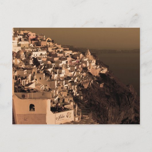 briefkaarten met Antiek stijl van Fira, Santorini (Voorkant)